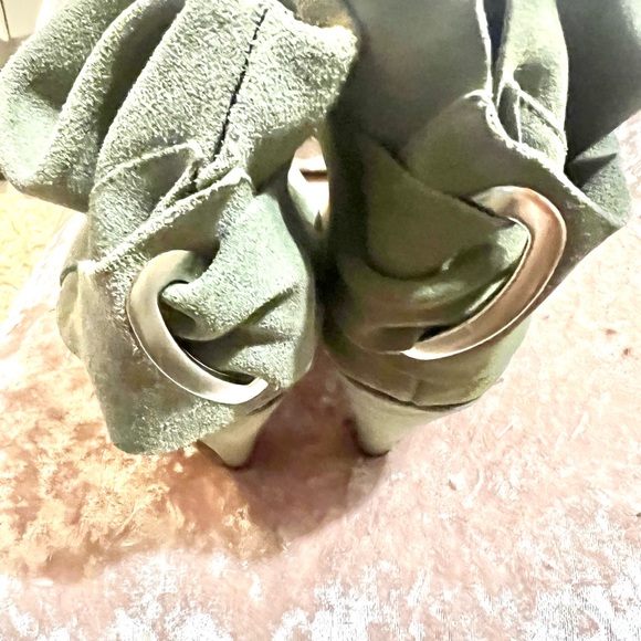 Vintage Ankle Booties Faux Grey Suede - Picture 2 of 7